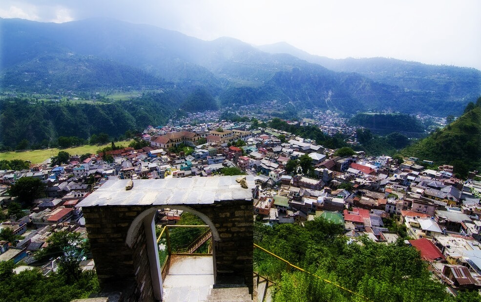 Chamba town seen from Sui Mata Temple
