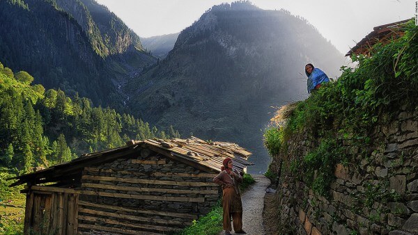 Inside View of Bara Bhangal Village